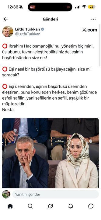 “Sefillerin sefilidir” Lütfü Türkkan ateş püskürdü!