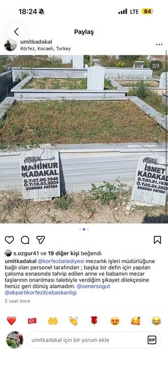 Körfez’de skandal ihmal! Mezar taşlarını kırdılar iddiası