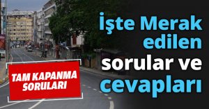 Merak edilen sorular ve cevapları