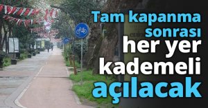 Tam kapanma sonrası her yer kademeli açılacak