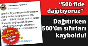  “500 fide dağıtıyoruz” Dağıtırken 500'ün sıfırları kayboldu!