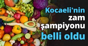 Kocaeli'nin zam şampiyonu belli oldu