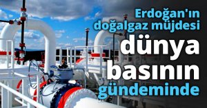 Erdoğan'ın doğalgaz müjdesi dünya basının gündeminde