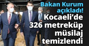 Kocaeli'de 326 metreküp müsilaj temizlendi