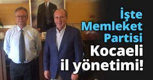 İşte Memleket Partisi Kocaeli il yönetimi! 