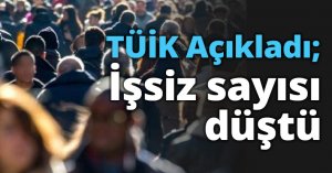 TÜİK Açıkladı; İşsiz sayısı düştü