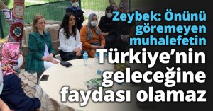 Zeybek: Önünü göremeyen muhalefetin Türkiye’nin geleceğine faydası olamaz