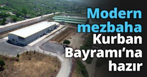 Modern mezbaha Kurban Bayramı’na hazır