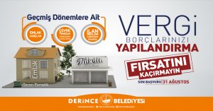 Vergi yapılandırmasında son gün 31 Ağustos