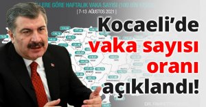 Kocaeli’de vaka sayısı oranı açıklandı!