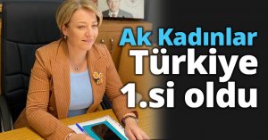Ak Kadınlar Türkiye 1.si oldu