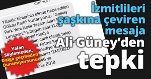İzmitlileri şaşkına çeviren  mesaja Ali Güney’den tepki