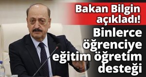 Binlerce öğrenciye eğitim öğretim desteği