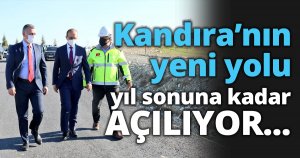 Kandıra'nın yeni yolu yıl sonuna kadar açılacak!