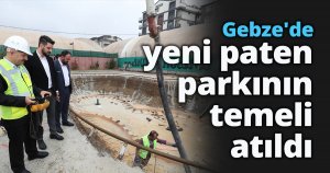 Gebze'de yeni paten parkının temeli atıldı