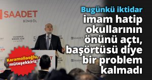 Karamollaoğlu: 