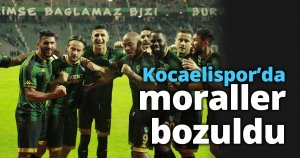 Kocaelispor’da moraller bozuldu