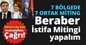 Demirtaş'tan muhalefete Çağrı! Beraber İstifa Mitingi yapalım