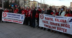 DİSK Emekli Sen enflasyon rakamlarını ve zamları protesto etti