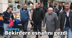Güney, Bekirdere esnafını gezdi