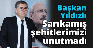 Başkan Yıldızlı Sarıkamış şehitlerimizi unutmadı