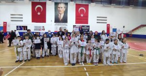 GÖLCÜK TAEKWONDO ŞÖLENİNDE 270 SPORCU ÜST KUŞAĞA TERFİ ETTİ