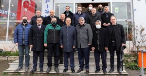 Vali Yavuz ve Başkan Bulut’tan Sanayi Sitesi esnafına ziyaret