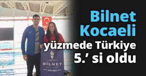 Bilnet Kocaeli yüzmede Türkiye 5.’ si oldu