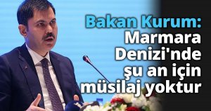 Bakan Kurum: Marmara Denizi'nde şu an için müsilaj yoktur
