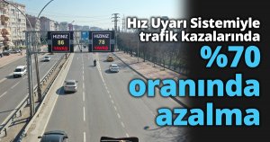 Hız Uyarı Sistemiyle trafik kazalarında %70 oranında azalma
