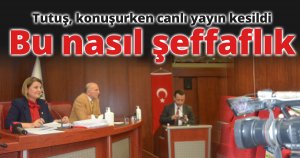Tutuş, konuşurken canlı yayın kesildi bu nasıl şeffaflık