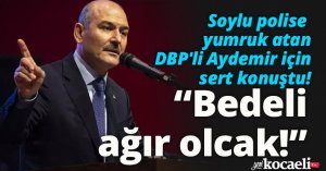 Soylu polise yumruk atan DBP'li Aydemir için sert konuştu! Bedeli ağır olcak!