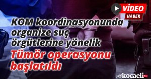 KOM koordinasyonunda organize suç örgütlerine yönelik Tümör operasyonu başlatıldı
