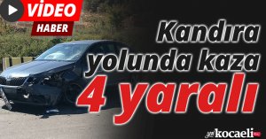 Kandıra yolunda kaza: 4 yaralı