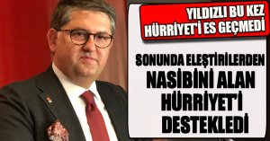 YILDIZLI BU KEZ HÜRRİYET'İ ES GEÇMEDİ 