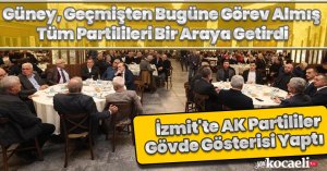  AK Parti İzmit’ten, Vefa Buluşması