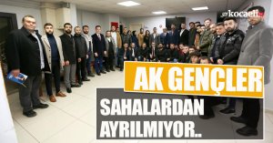 AK GENÇLER SAHALARDAN AYRILMIYOR