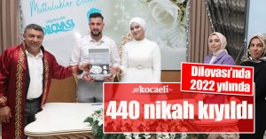 Dilovası’nda 2022 yılında 440 nikah kıyıldı  