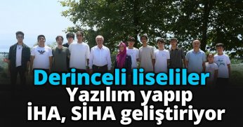 Derinceli liseliler yazılım yapıp İHA, SİHA geliştiriyor