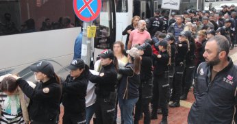 HDP il başkanının da aralarında bulunduğu şüpheliler adliyeye sevk edildi