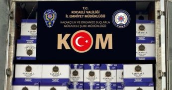 Durdurulan araçtan 8 milyon 300 bin gümrük kaçağı makaron çıktı