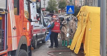 Paketten kimyasal sızdı, tüm ekipler seferber oldu