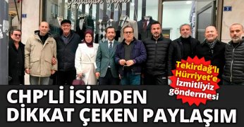 CHP’Lİ İSİMDEN TUTUŞ PAYLAŞIMI
