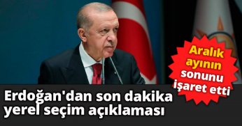 Aralık ayının sonunu işaret etti