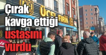 Çırak kavga ettiği ustasını vurdu