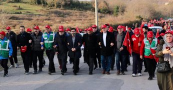 Körfezliler Sarıkamış Şehitleri için yürüdü