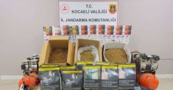 Kocaeli'de gümrük kaçağı 48 bin dolu ve boş makaron ele geçirildi