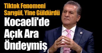 Tiktok Fenomeni Sarıgül Yine Güldürdü, Kocaeli'de Açık Ara Öndeymiş