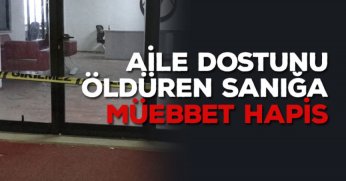 Beraber alkol aldığı aile dostunu öldüren sanığa müebbet hapis