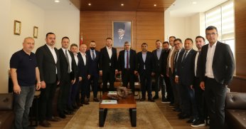 Müteahhitler Birliği, Müşavirler Derneği ve İç Mimarlar Odası’ndan KOTO’ya ziyaret